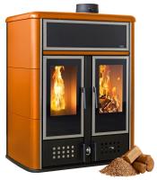 Klover DUAL Hybrid Kombi Kaminofen Holz Pellet wasserführend Tera De Sina 27,4 kw